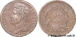 FRENCH COLONIES - Charles X, for Martinique and Guadeloupe 10 centimes 1828 Paris