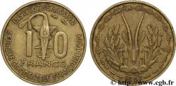 AFRIQUE OCCIDENTALE FRANÇAISE - TOGO 10 Francs masque / antilope 1957 Paris