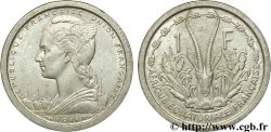 AFRIQUE ÉQUATORIALE FRANÇAISE - UNION FRANÇAISE 1 Franc Union Française 1948 Paris TTB+ 