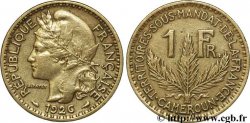 CAMEROON - TERRITORIES UNDER FRENCH MANDATE 1 Franc 1926 Paris XF 