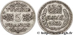 TUNISIE - PROTECTORAT FRANÇAIS 5 Francs AH 1355 1936 Paris