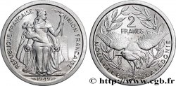 NOUVELLE CALÉDONIE 2 Francs Union Française 1949 Paris