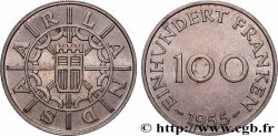 SAARLAND 100 Franken 1955 Paris