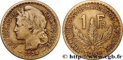 TOGO - FRENCH MANDATE TERRITORIES 1 Franc 1924 Paris