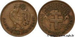 CAMEROON - FRENCH MANDATE TERRITORIES 1 franc 1943 Prétoria
