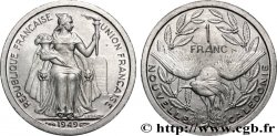 NOUVELLE CALÉDONIE 1 Franc Union Française 1949 Paris