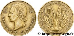 AFRIQUE OCCIDENTALE FRANÇAISE 10 Francs 1956 Paris