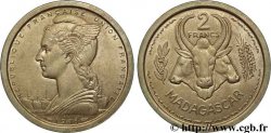 MADAGASCAR French Union 2 Francs ESSAI 1948 Paris