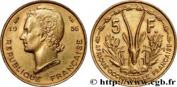 FRENCH WEST AFRICA 5 Francs 1956 Paris