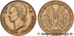FRENCH WEST AFRICA 5 Francs 1956 Paris