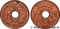 INDOCHINE FRANÇAISE 1/2 Centième 1939 Paris
