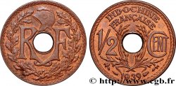 INDOCHINE FRANÇAISE 1/2 Centième 1939 Paris