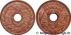 INDOCHINE FRANÇAISE 1/2 Centième 1939 Paris