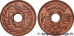 INDOCHINE FRANÇAISE 1/2 Centième 1939 Paris