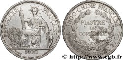 INDOCHINE FRANÇAISE 1 Piastre de Commerce 1900 Paris