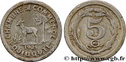 DJIBOUTI 5 Centimes Chambre de Commerce de Djibouti 1921 Paris