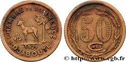 DJIBOUTI 50 Centimes Chambre de Commerce de Djibouti 1921 Paris