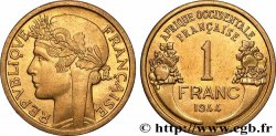 FRENCH WEST AFRICA 1 Franc Morlon 1944 Londres