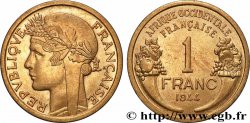 FRENCH WEST AFRICA 1 Franc Morlon 1944 Londres