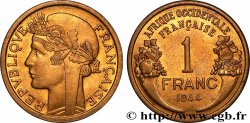 FRENCH WEST AFRICA 1 Franc Morlon 1944 Londres
