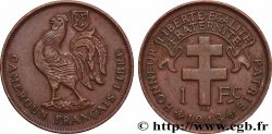 CAMEROUN - TERRITOIRES SOUS MANDAT FRANÇAIS 1 Franc ‘Cameroun Français’ 1943 Prétoria