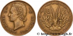 AFRIQUE OCCIDENTALE FRANÇAISE 10 Francs 1956 Paris