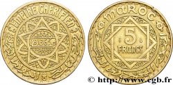 MAROC - PROTECTORAT FRANÇAIS 5 Francs AH 1365 1946 Paris