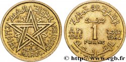 MAROC - PROTECTORAT FRANÇAIS 1 Franc AH 1364 1945 Paris
