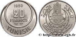 TUNISIE - PROTECTORAT FRANÇAIS 20 Francs AH1370 1950 Paris