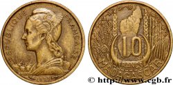 MADAGASCAR French Union 10 Francs 1953 Paris