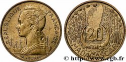 MADAGASKAR - FRANZÖSISCHE UNION 20 Francs 1953 Paris