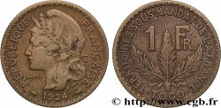 TOGO - FRANZÖSISCHE MANDAT 1 Franc 1924 Paris