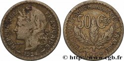 TOGO - FRENCH MANDATE TERRITORIES 50 Centimes 1924 Paris
