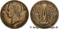 FRANZÖSISCHE WESTAFRIKA 10 Francs 1956 Paris