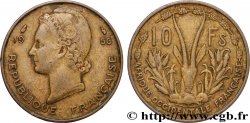 AFRIQUE OCCIDENTALE FRANÇAISE 10 Francs 1956 Paris