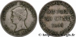 RÉUNION - III. REPUBLIK Bon pour 50 Centimes 1896 sans atelier
