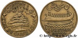 LEBANON - III REPUBLIC 5 Piastres État du Grand Liban 1925 Paris