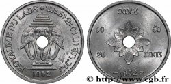 LAOS 20 Cents Royaume du Laos, éléphants 1952 Paris
