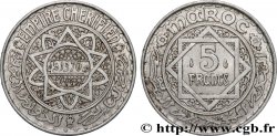 MAROC - PROTECTORAT FRANÇAIS 5 Francs AH 1370 1951 Paris
