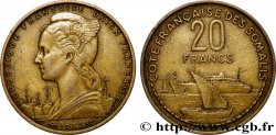 FRENCH SOMALILAND 20 Francs 1952 Paris
