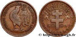 FRENCH EQUATORIAL AFRICA - FREE FRENCH FORCES 50 Centimes 1943 Prétoria