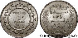 TUNISIA - French protectorate 1 Franc AH1334 1915 Paris