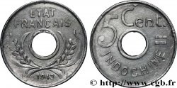 FRENCH INDOCHINA 5 Centièmes 1943 Hanoï