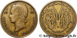 FRENCH WEST AFRICA 25 Francs 1956 Paris