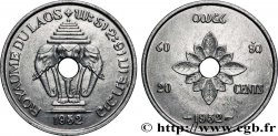 LAOS 20 Cents Royaume du Laos, éléphants 1952 Paris