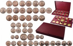 FRENCH UNION - FOURTH REPUBLIC Coffret de 23 essais Union Française pour les colonies en bronze-nickel 1948-1949 Paris
