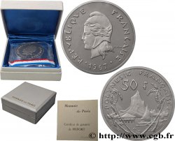 POLYNÉSIE FRANÇAISE Piéfort 50 Francs Pacifique 1967 Paris
