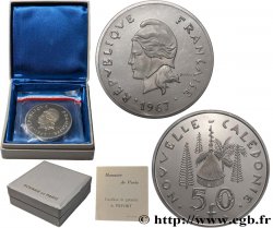 NOUVELLE CALÉDONIE Piéfort 50 Francs Pacifique 1967 Paris