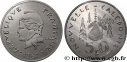 NOUVELLE CALÉDONIE Piéfort 50 Francs Pacifique 1967 Paris