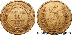 OR, PALLADIUM ET PLATINE INVESTISSEMENT 10 Francs or Bey Ali AH 1308 1891 Paris